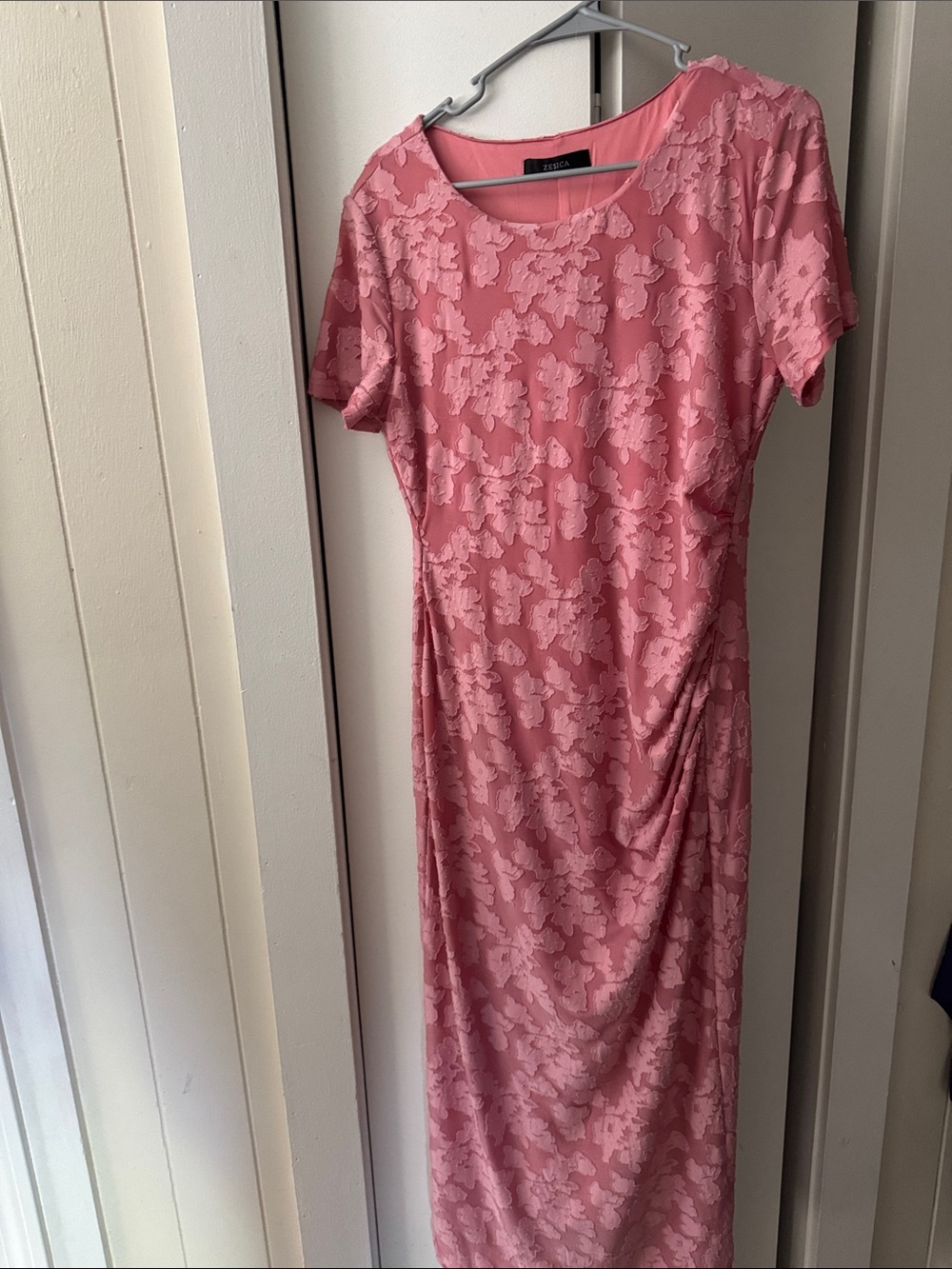 Women’s Pink Floral Sheath Dress